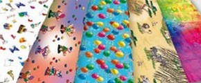 Karton  Kids : Miks 5 motyw. 24x34 a 5 ark.