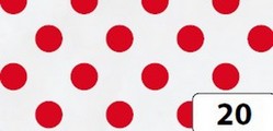 Bristol w kropki czerwone ( opak. 10 ark.) 25x35 Kod: FO598920