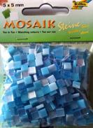 Kamyczki Ton in Ton 5x5mm , kolor : niebieski , kod: FO60104