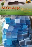 Kamyczki Ton in Ton 10x10mm , kolor : niebieski , kod: FO60204