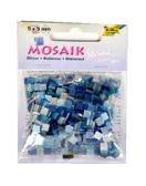 Kamyczki brokatowe 5x5 mm Kolor : niebieski Kod:FO61102