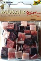 Kamyczki marmrkowe 10x10 mm Kolor : czerwony Kod:FO62201