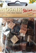 Kamyczki marmurkowe 10x10 mm Kolor : brązowy Kod:FO62204