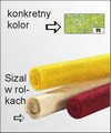 Sizal kolorowy , Kolor: jasnozielony z brokatem , Rola 45x200 - Kod: FO860051