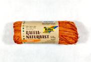 Raffia naturalna , zwitek 50 gram , .Kolor: pomarańczowy , Kod towaru: FO9040 Raffia naturalna , zwitek 50 gram , .Kolor: pomarańczowy , Kod towaru: FO9040