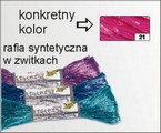 Raffia syntetyczna , zwitek 30 mb , .Kolor: eozyna Kod towaru: FO9221 Raffia syntetyczna , zwitek 30 mb , .Kolor: eozyna Kod towaru: FO9221
