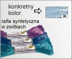 Raffia syntetyczna , zwitek 30 mb , .Kolor: błękitny Kod towaru: FO9230 Raffia syntetyczna , zwitek 30 mb , .Kolor: błękitny Kod towaru: FO9230
