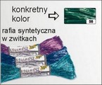 Raffia syntetyczna , zwitek 30 mb , .Kolor: jodłowo-zielony Kod towaru: FO9258 Raffia syntetyczna , zwitek 30 mb , .Kolor: jodłowo-zielony Kod towaru: FO9258