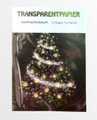 Papier transparentny z motywami choinki świątecznej. Opak. 10 ark. A-4 115g. Kod towaru: G005352