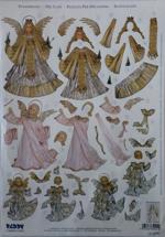 Arkusz do techniki 3D , Wzór : Barokowe aniołki Kod towaru : G82941