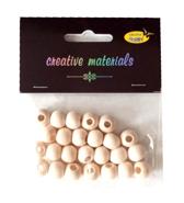 Koraliki drewniane 12mm 25 szt