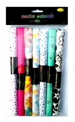 Zestaw 7 arkuszy bibułek satynowych formatu 25x37 cm Kod: GH-TIS02 Zestaw 7 arkuszy bibułek satynowych formatu 25x37 cm Kod: GH-TIS02