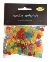 Koraliki 6mm 39g (ok.150szt) miks kol świecące w ciemności