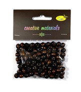 Koraliki drewniane ok.26g ciemny brąz