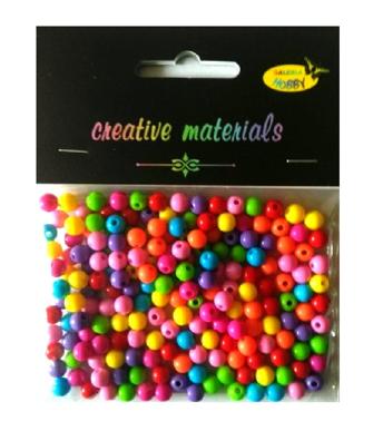 Koraliki okrągłe 6mm , miks kol. Op 22 gr.