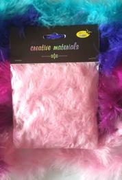 Girlanda z piór 2m, jasno różowa Girlanda z piór 2m, jasno różowa