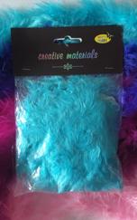 Girlanda z piór 2m, błękitna Girlanda z piór 2m, błękitna