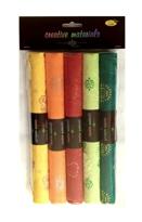 Papier gm 100 czerpany z nadr.brokatowym  GLITTERSEIDE  25x35cm, 5 ark miks