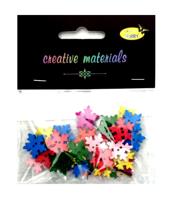 Guziki drewniane śnieżynki 15 mm mik Op 6 gr. Kod: GZ017 Guziki drewniane śnieżynki 15 mm mik Op 6 gr. Kod: GZ017