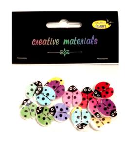 Guziki ozdobne BIEDRONKI 18mm a 15 szt