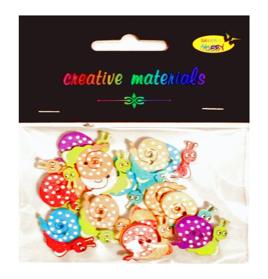 Guziki ozdobne ŚLIMAK 20x15mm a 15 szt