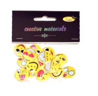 Guziki ozdobne EMOJI 20mm a 15 szt