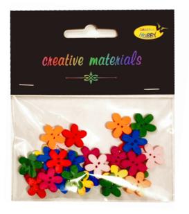 Guziki ozdobne KWIATKI 15mm a 30 szt