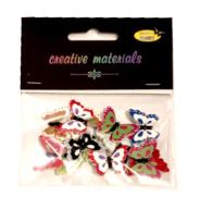 Guziki ozdobne MOTYLKI 25mm a 15 szt Guziki ozdobne MOTYLKI 25mm a 15 szt