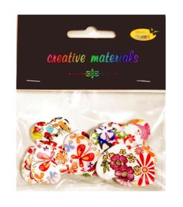 Guziki ozdobne SERCA 2 25mm a 15 szt Guziki ozdobne SERCA 2 25mm a 15 szt