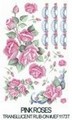 Kalkomania : Pink Roses Transl. Kod : JEF1173 T Kalkomania : Pink Roses Transl. Kod : JEF1173 T