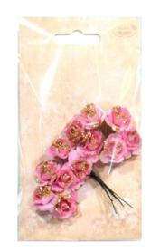 Kwiatki papierowe : róże kolory różowo-złote . Kod towaru : K482-26G Kwiatki papierowe : róże kolory różowo-złote . Kod towaru : K482-26G