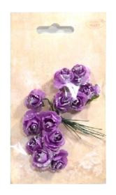 Kwiatki papierowe : róże kolory fioletowo-srebrne . Kod towaru : K482-28S Kwiatki papierowe : róże kolory fioletowo-srebrne . Kod towaru : K482-28S