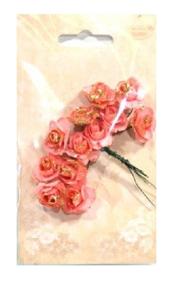 Kwiatki papierowe : róże kolory różano-złote . Kod towaru : K482-29G Kwiatki papierowe : róże kolory różano-złote . Kod towaru : K482-29G