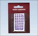Stiker z kryształkami 5 mm a 50,kolor:fiołkowe Stiker z kryształkami 5 mm a 50,kolor:fiołkowe