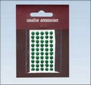 Stiker z kryształkami 5 mm a 50,kolor:c. zielone Stiker z kryształkami 5 mm a 50,kolor:c. zielone