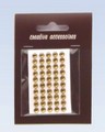 Stiker z kryształkami 5 mm a 50,kolor:bursztynowe Stiker z kryształkami 5 mm a 50,kolor:bursztynowe