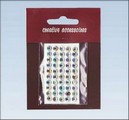 Stiker z kryształkami 5 mm a 50 transparentne opalizujące Stiker z kryształkami 5 mm a 50 transparentne opalizujące