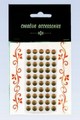 Stiker z kryształkami 6 mm a 50,kolor:bursztynowe Stiker z kryształkami 6 mm a 50,kolor:bursztynowe