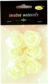 Róże z pianki 4cm ,6 szt kremowe . Kod towaru: K7411-01 Róże z pianki 4cm ,6 szt kremowe . Kod towaru: K7411-01