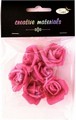 Róże z pianki 4cm ,6 szt rózowe . Kod towaru: K7411-23 Róże z pianki 4cm ,6 szt rózowe . Kod towaru: K7411-23