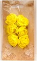 Róże z pianki z siateczką 3cm , 6 szt żółte . Kod towaru: K745-14 Róże z pianki z siateczką 3cm , 6 szt żółte . Kod towaru: K745-14