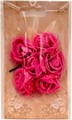 Róże z pianki z siateczką 3cm , 6 szt różowe . Kod towaru: K745-23 Róże z pianki z siateczką 3cm , 6 szt różowe . Kod towaru: K745-23