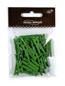 Klamerki 30mm a 25szt. Kolor: zielony . Kod: KL-3054