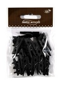 Klamerki 30mm a 25szt. Kolor: czarny . Kod: KL-3090