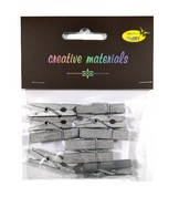 Klamerki 35mm a 10szt. Kolor: srebrny . Kod: KL-3560 Klamerki 35mm a 10szt. Kolor: srebrny . Kod: KL-3560