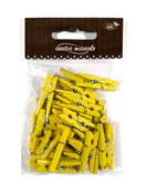 Klamerki 30mm, 25 szt żółte Klamerki 30mm, 25 szt żółte