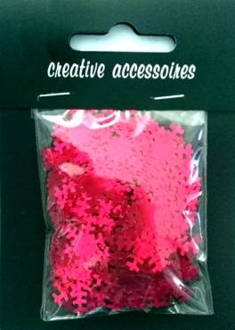 Elementy z folii Alu - śnieżynka , Kolor : Czerwony metallic , Kod : Kod : TL-EAL-śnieżynka - 20