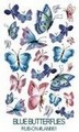 Kalkomania : Blue Butterflies Kod : LAN661 Kalkomania : Blue Butterflies Kod : LAN661