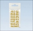 Stiker z półperełkami 6 mm , Kolor : Złote , Kod: P6-65 Stiker z półperełkami 6 mm , Kolor : Złote , Kod: P6-65