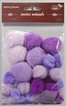 Miks pomponów wielkości 15-40 mm odcienie fioletu Kod towaru : POM-2832